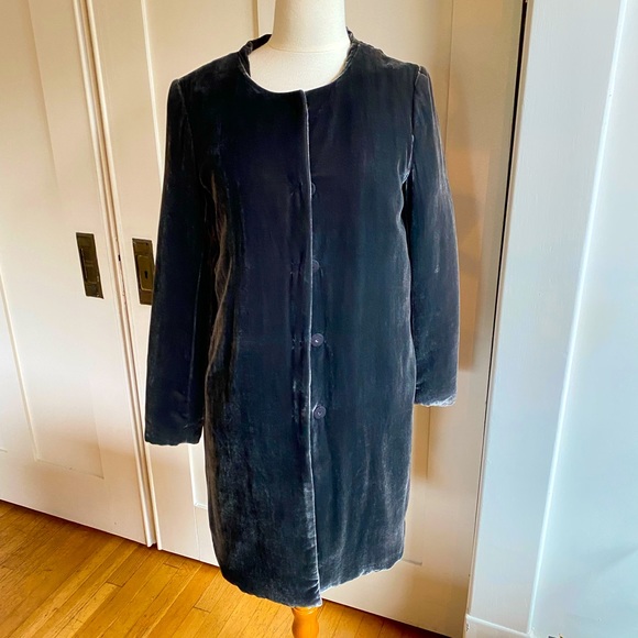 Ports 1961 Jackets & Blazers - Ports Silk velvet puffy coat sz 2